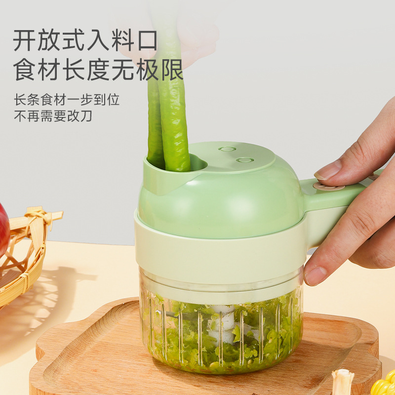新款加特林切菜器无线电动料理机厨房蒜泥神器蒜蓉机多功能搅蒜器