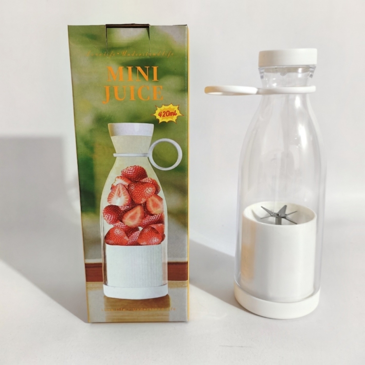 New cross-border portable wine bottle juicer, portable six-blade head juicer, small household electric juicer Item Picture