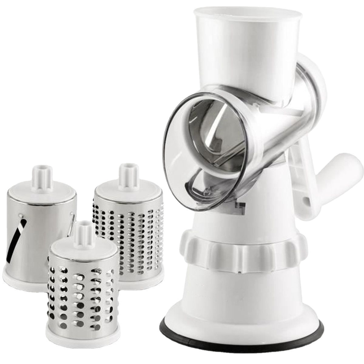The new multi-functional hand-cranked vegetable slicer is a versatile tool that can be used to cut vegetables into shreds, slices and strips Application Scenario
