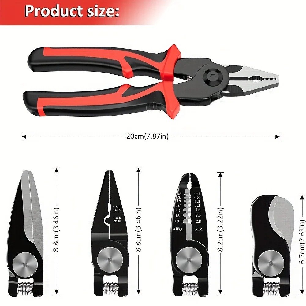 5 in 1 Multi-tool Pliers Set Quick Change Plier Head Set