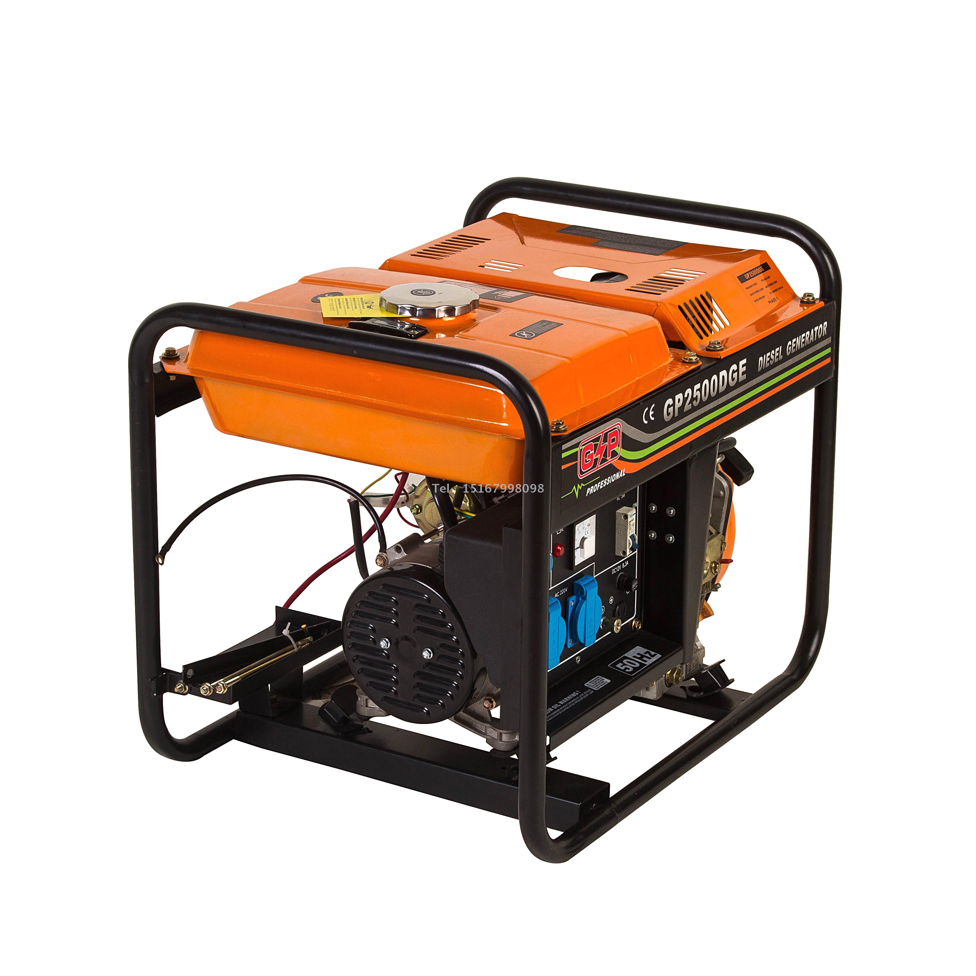 2千瓦发电机组家用2/3/5/6千瓦单三相380V双电压220V