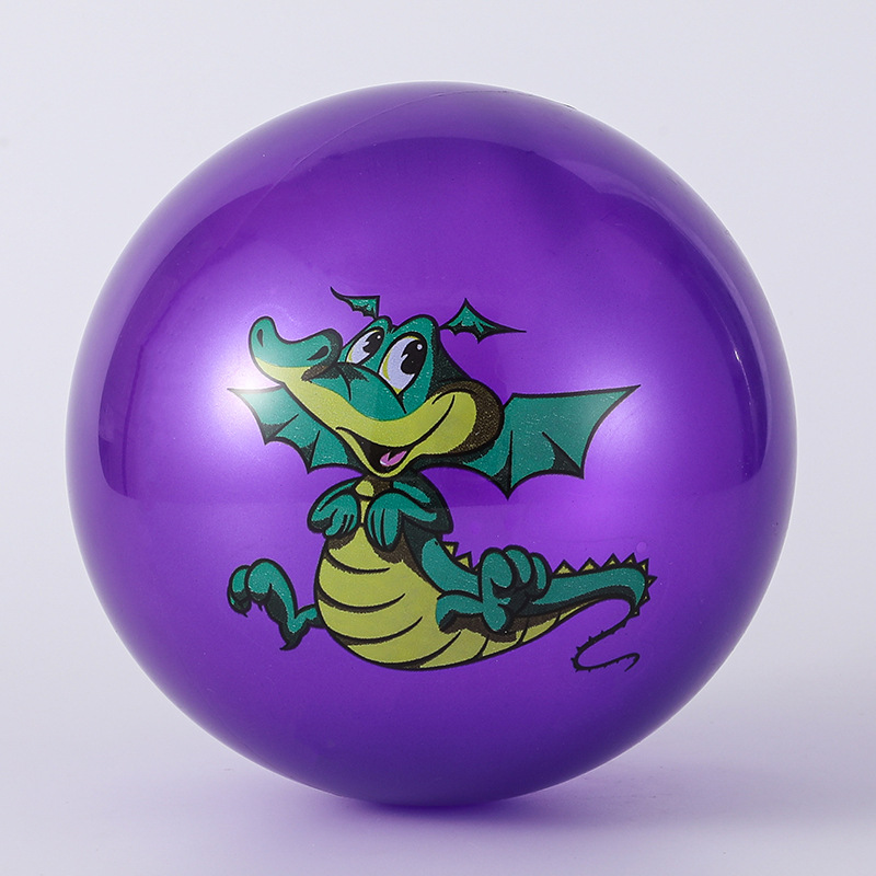 厂家直供大图卡通贴标球PVC皮球充气玩具儿童拍拍球幼儿园球