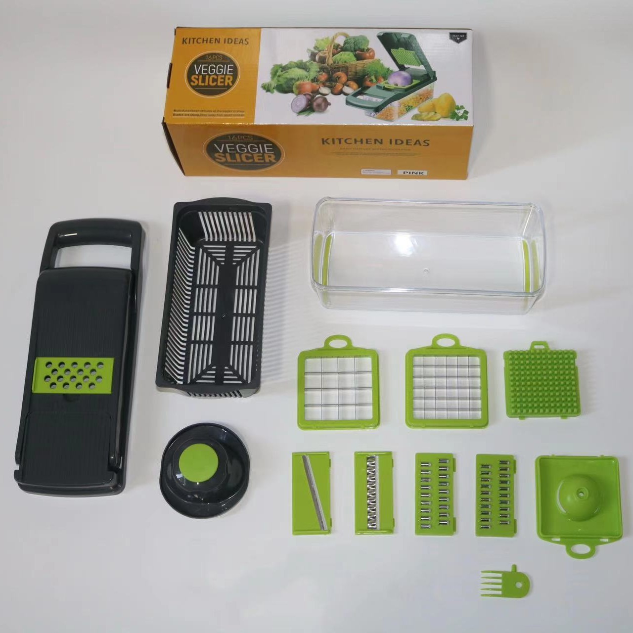 A 14-piece set of best-selling vegetable slicer, a multi-functional vegetable slicer, a potato slicer, and a multi-purpose slicer details Picture