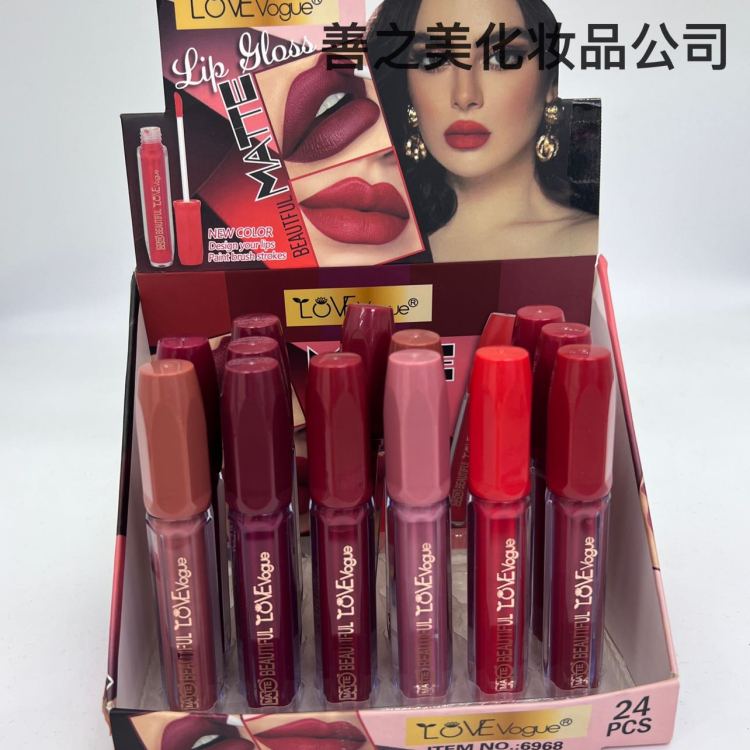 跨境美妆专供六色不沾杯唇彩