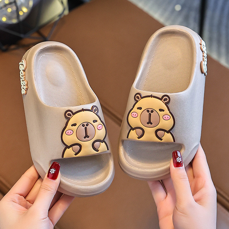 Kapibala 2025 Children's Slippers Summer Boys' Bath Anti-slip soft-soled Girls' Unicorn Indoor Cooling Slippers details Picture