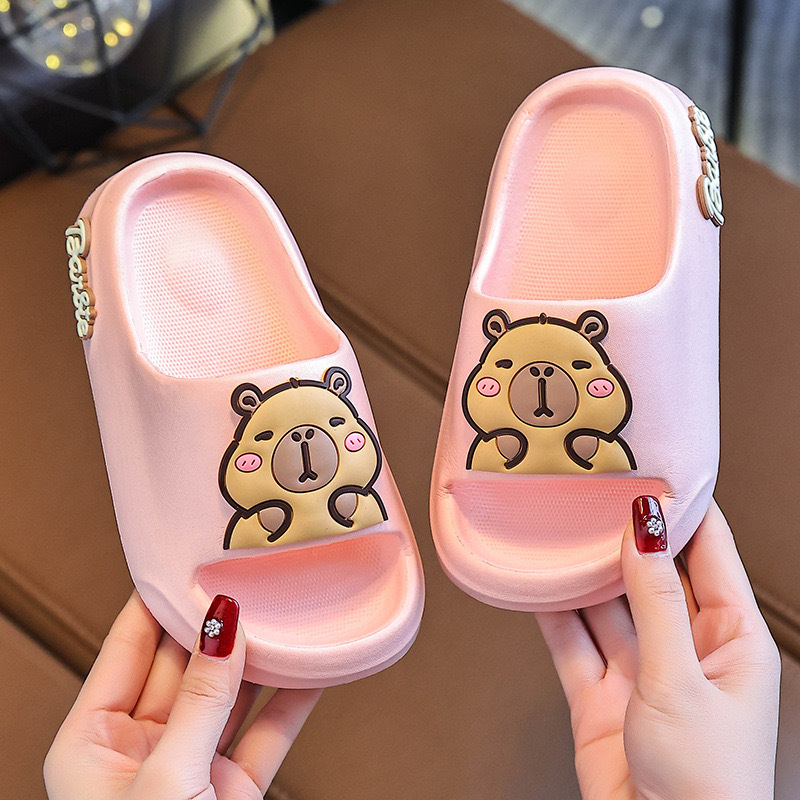 卡皮巴拉2025儿童拖鞋夏季男童洗澡防滑软底女孩独角兽室内凉拖鞋