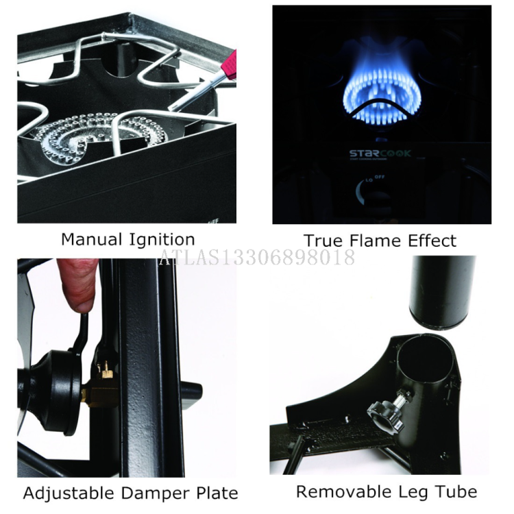 Double-head high-pressure outdoor 20PSI pressure reducing valve direct supply from the manufacturer, energy-saving gas stove liquefaction for the European and American markets Specification image
