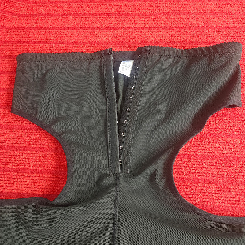 跨境欧美大码高腰收腹提臀裤 butt lifter排扣蕾丝网布露臀紧身裤细节图