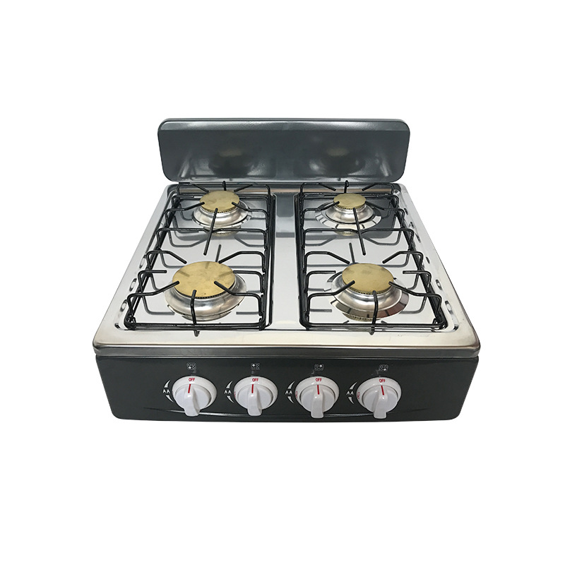 European standard export four-burner European-style gas stove, four-burner European outdoor stove, simple stove, gas stove details Picture