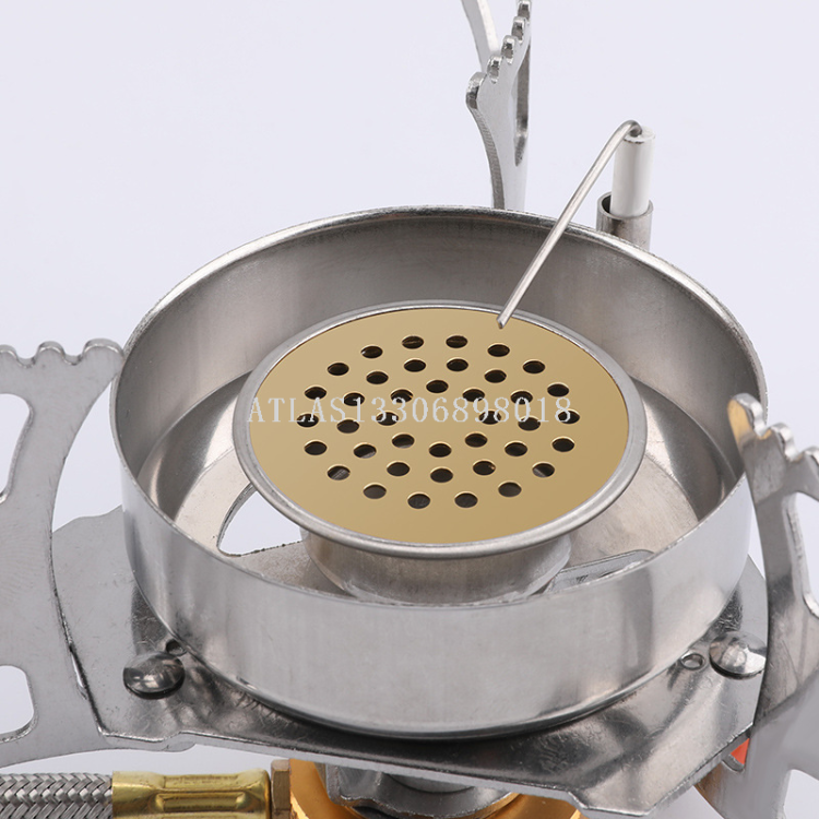 Cross-border best-selling portable camping windproof burner, outdoor mini camping burner, split type picnic gas stove