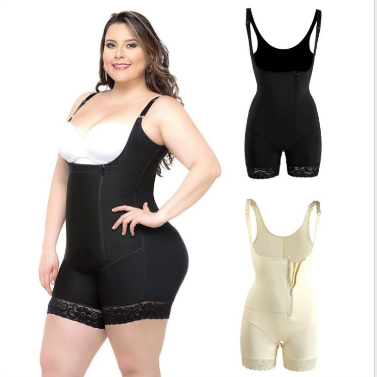 欧美热销连体塑身衣 乳胶护腰束身衣产后收腹束腰提臀美体紧身衣产品图