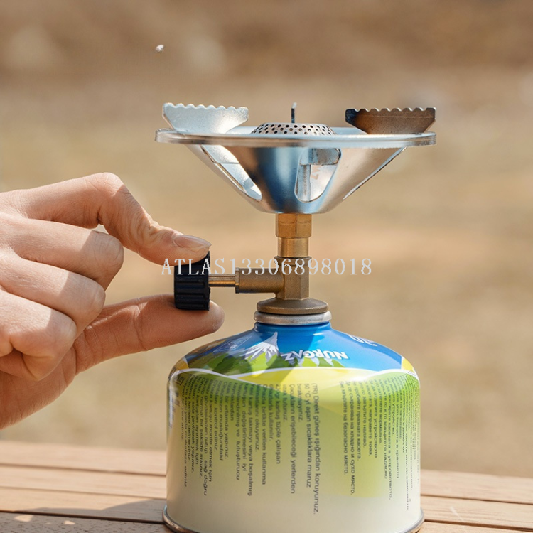 Outdoor stove, camping gas stove, gas stove, barbecue, windproof liquefied gas stove, portable integrated cookware Specification image