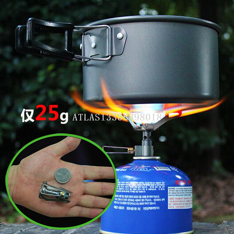 野营炉头迷你炉头一体式折叠炉头野营户外求生装备便携式口袋炉头