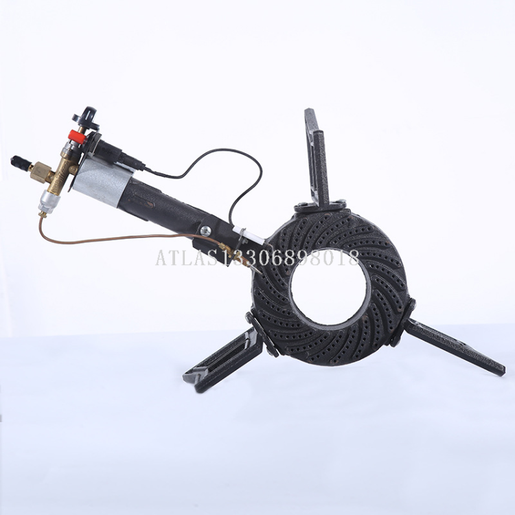 Portable outdoor Angle steel stoves for export, cast iron stove heads, simple pig iron gas stoves, cast iron fierce fire stoves wholesale