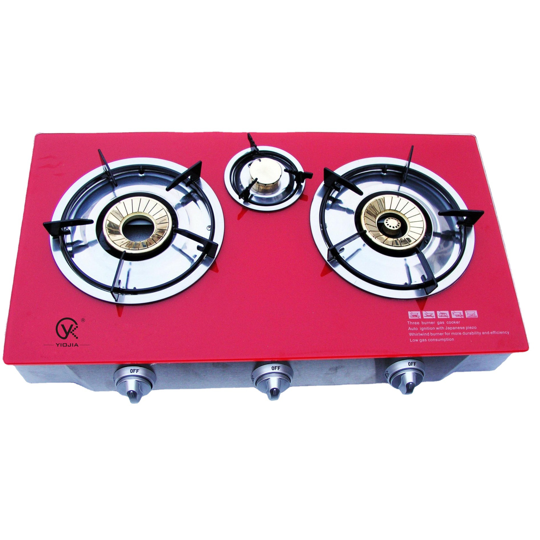 Double-burner gas stove, household energy-saving, old-fashioned gas stove, natural gas countertop, liquefied gas, high-intensity flame stove, wholesale of stoves details Picture