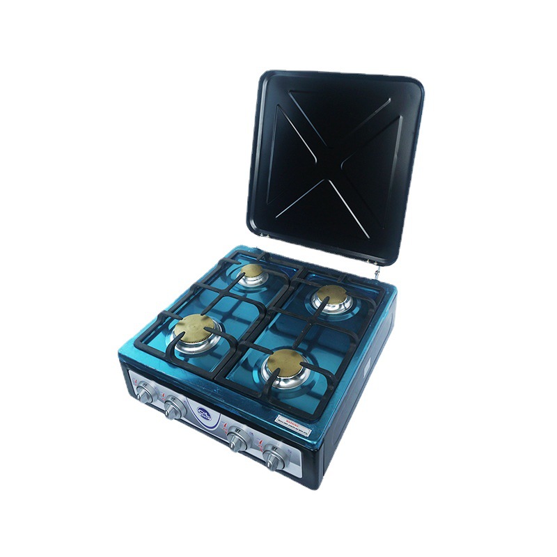 Customized European-style simple gas stove, multi-burner gas stove, household outdoor countertop, four-burner gas stove Specification image