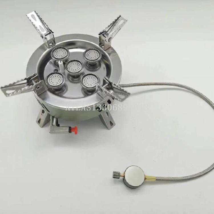 Outdoor five-star fierce stove, seven-star stove, three-head stove, portable camping stove, gas, high-altitude liquefied gas, gas stove Application Scenario