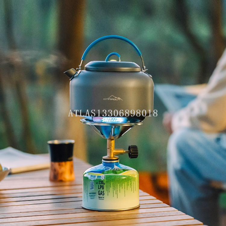 Outdoor stove, camping gas stove, gas stove, barbecue, windproof liquefied gas stove, portable integrated cookware details Picture