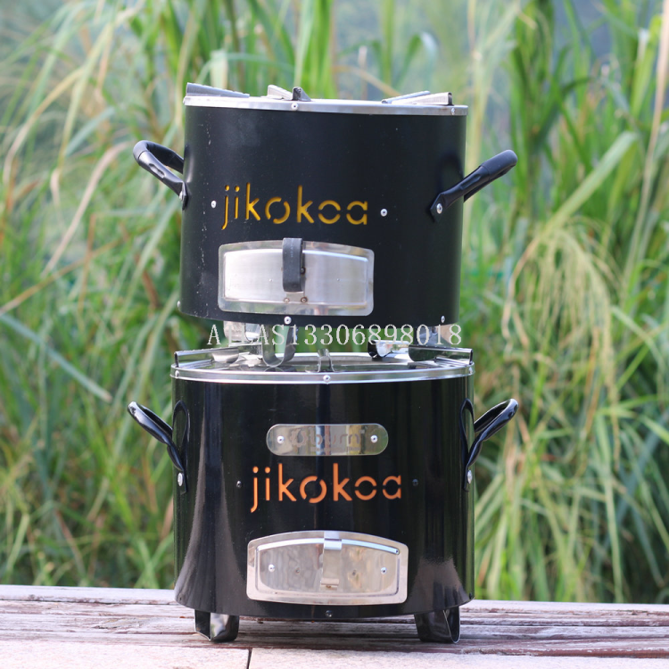 不锈钢家用柴火炉做饭柴火灶多功能非洲炉户外野营一体炉具出口炉