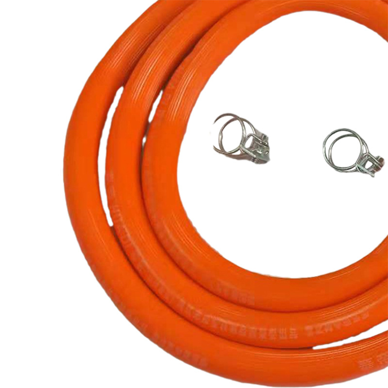 跨境供应可调野营减压阀配2M软管及管夹PVC低压煤气管