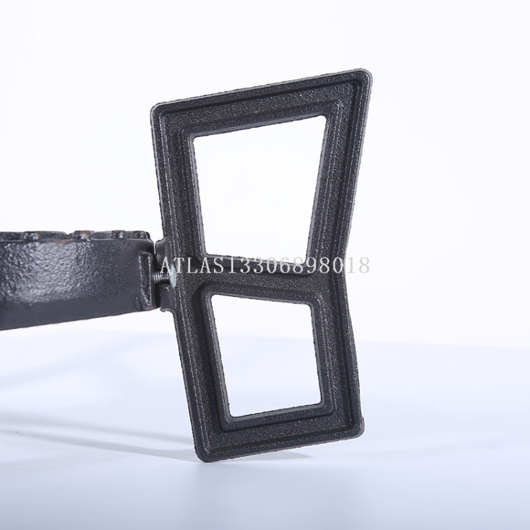 Portable outdoor Angle steel stoves for export, cast iron stove heads, simple pig iron gas stoves, cast iron fierce fire stoves wholesale details Picture
