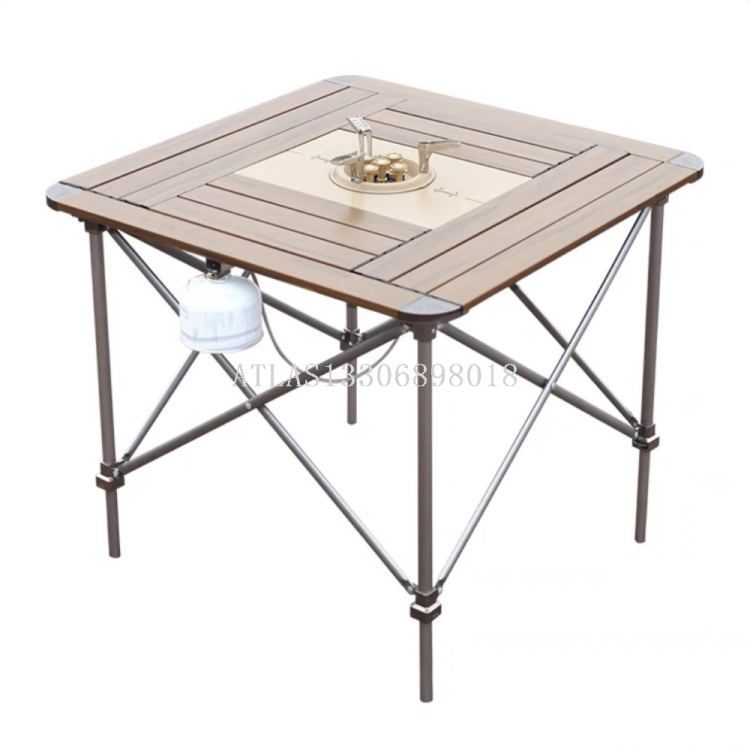 Portable stove for camping and picnic, outdoor gas stove, barbecue grill, anti-gas stove, high-power five-head stove, cassette stove Specification image