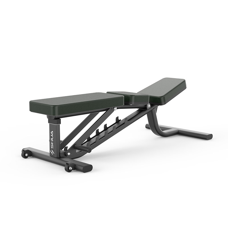 Shuhua Gym strength training Equipment: Adjustable dumbbell bench 6855 and bench press SH-G6857 Application Scenario