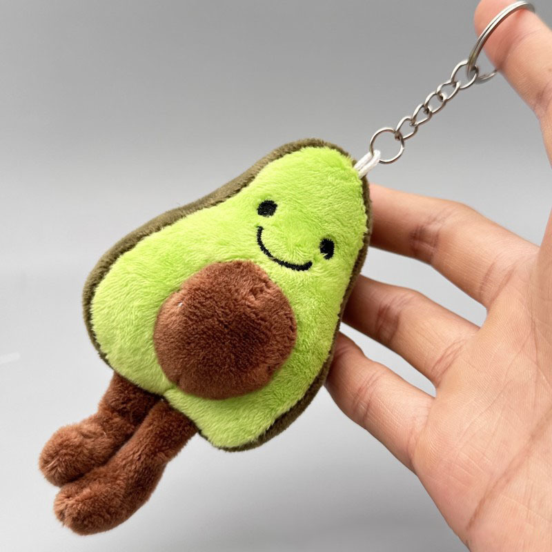 Ugly cute avocado doll plush toy doll pendant girl gift key chain accessories wholesale Specification drawing