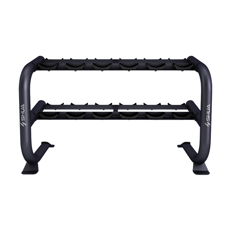 SHUA Shuhua dumbbell Stand SH-DR08, the same style as in the mall, is specially designed for high-end commercial gyms