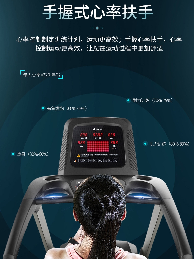 Shuhua X3 multi-functional treadmill, home fitness smart gym model, silent, foldable, shock-absorbing commercial equipment Specification image
