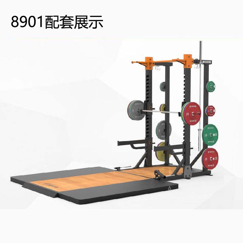 综合框架式深蹲卧推训练架-8902/8901/8903健身房史密斯机