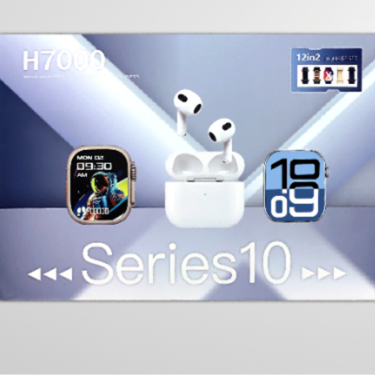 H700 双机头10代  双手表机器12in2 蓝牙耳机蓝牙手表多腕带组合