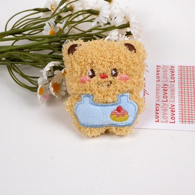 Squeaky's new cartoon Butter Bear plush doll cute girly heart bag doll brooch hanging accessory thumbnail