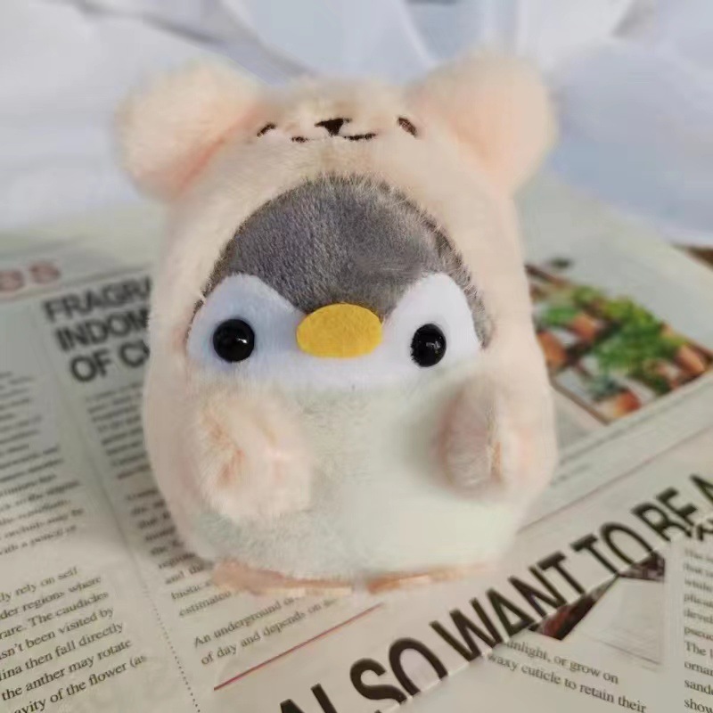 Japanese penguin plush toy cartoon doll key chain mini doll doll hanging gift Specification drawing