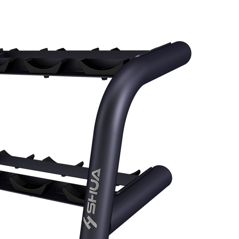 SHUA Shuhua dumbbell Stand SH-DR08, the same style as in the mall, is specially designed for high-end commercial gyms details Picture