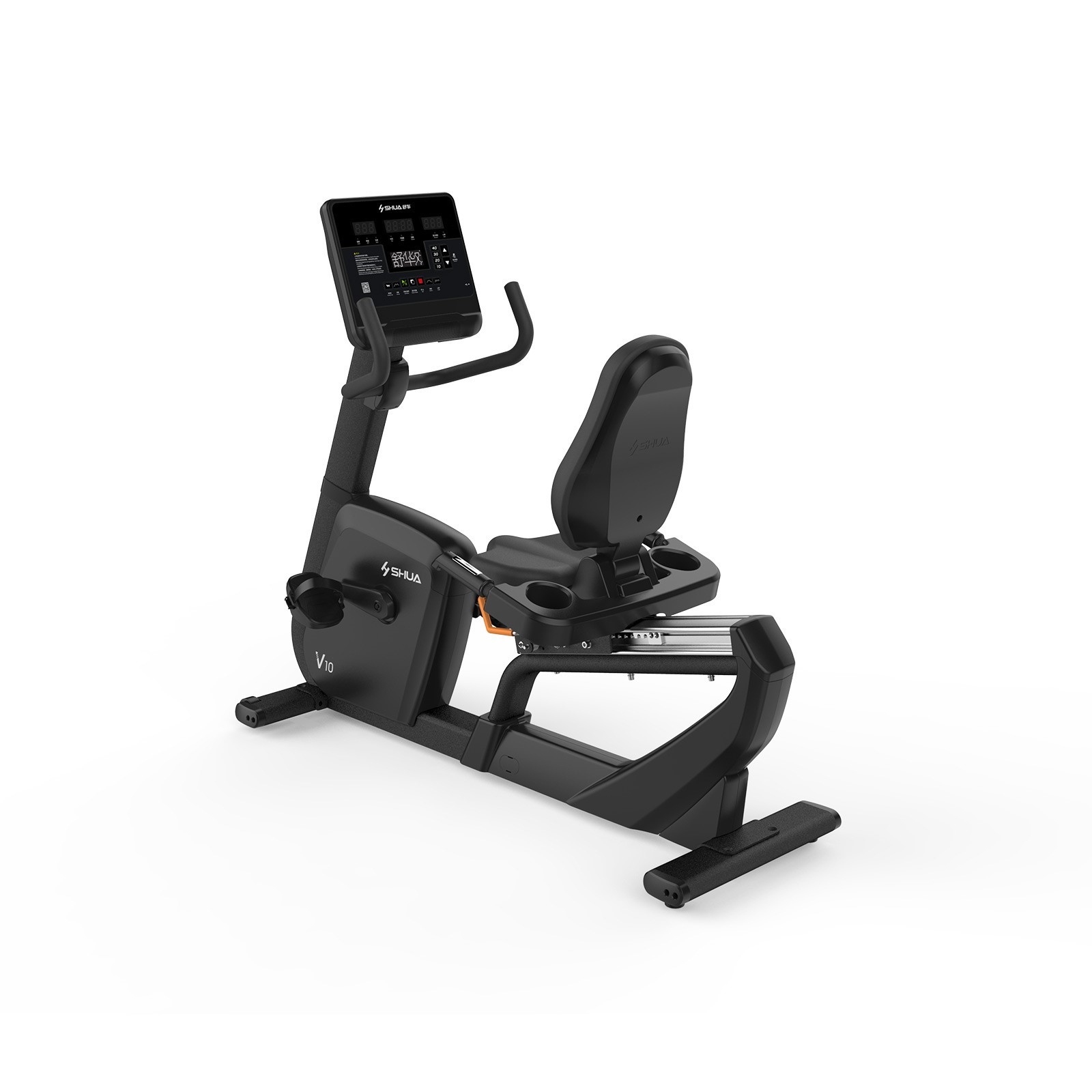 SH-B9100R V10 Commercial horizontal exercise bike, a special exercise bike equipment for gyms, is quiet and shock-absorbing Specification image