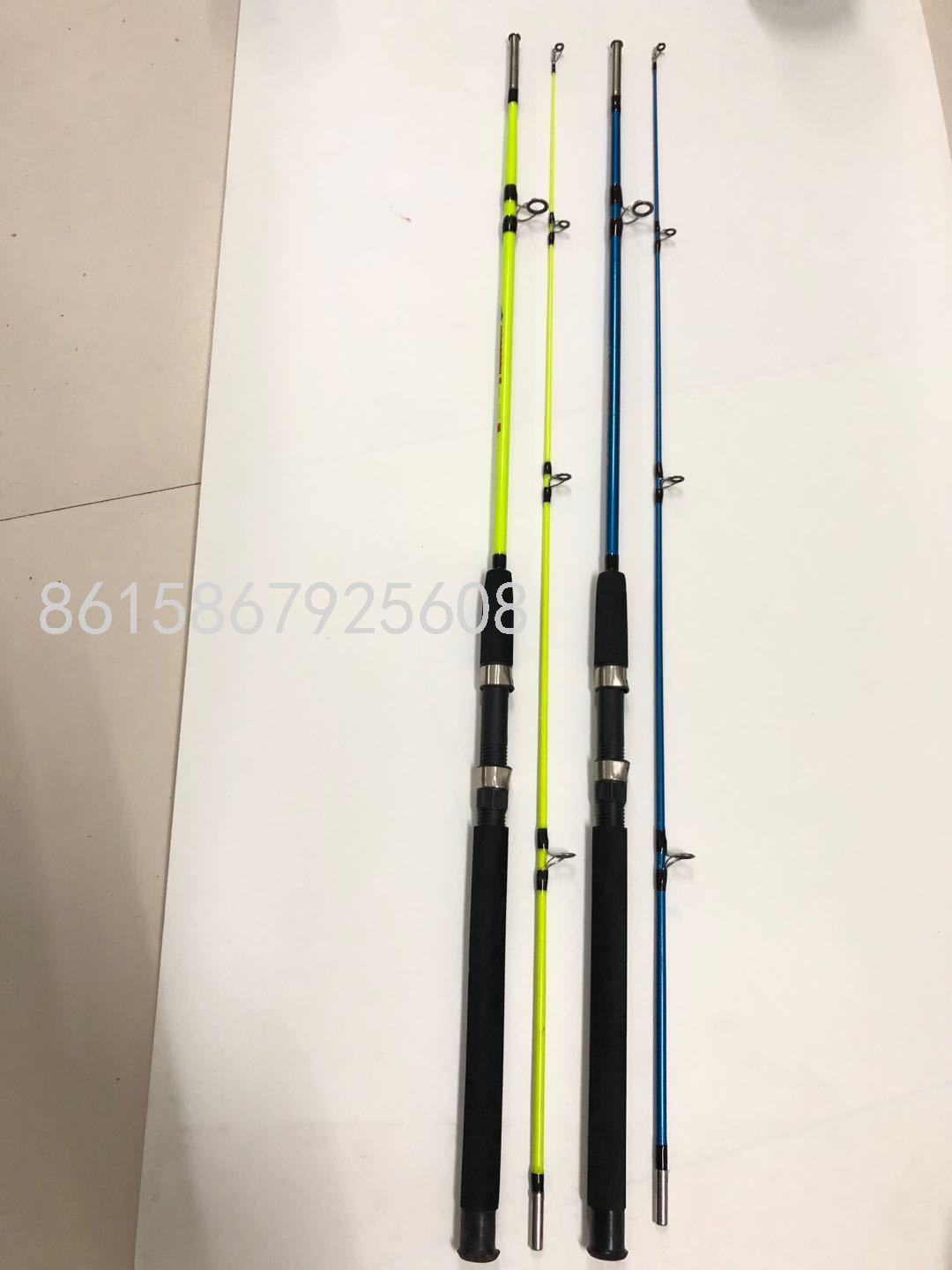出口渔竿玻璃钢高碳素材质渔轮鱼线鱼钩渔网系列渔具产品图