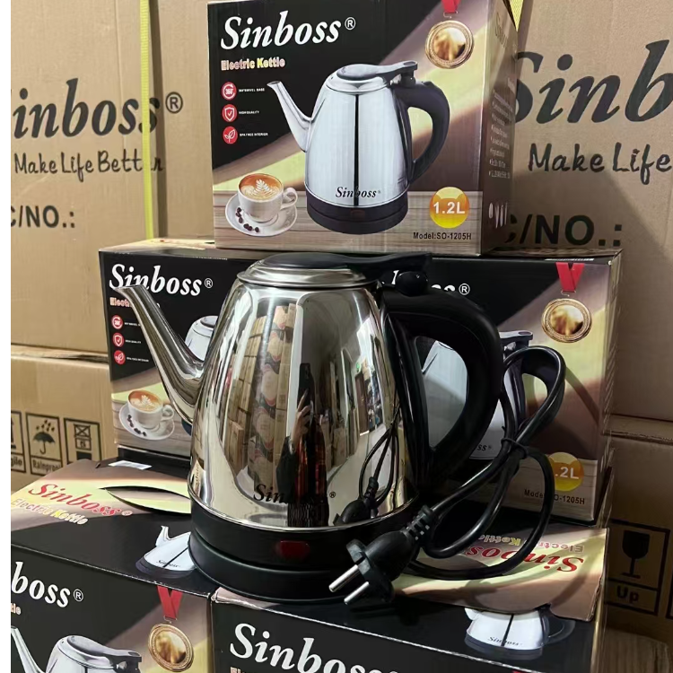 经典热销款水壶 1.2L 长嘴 不锈钢材质