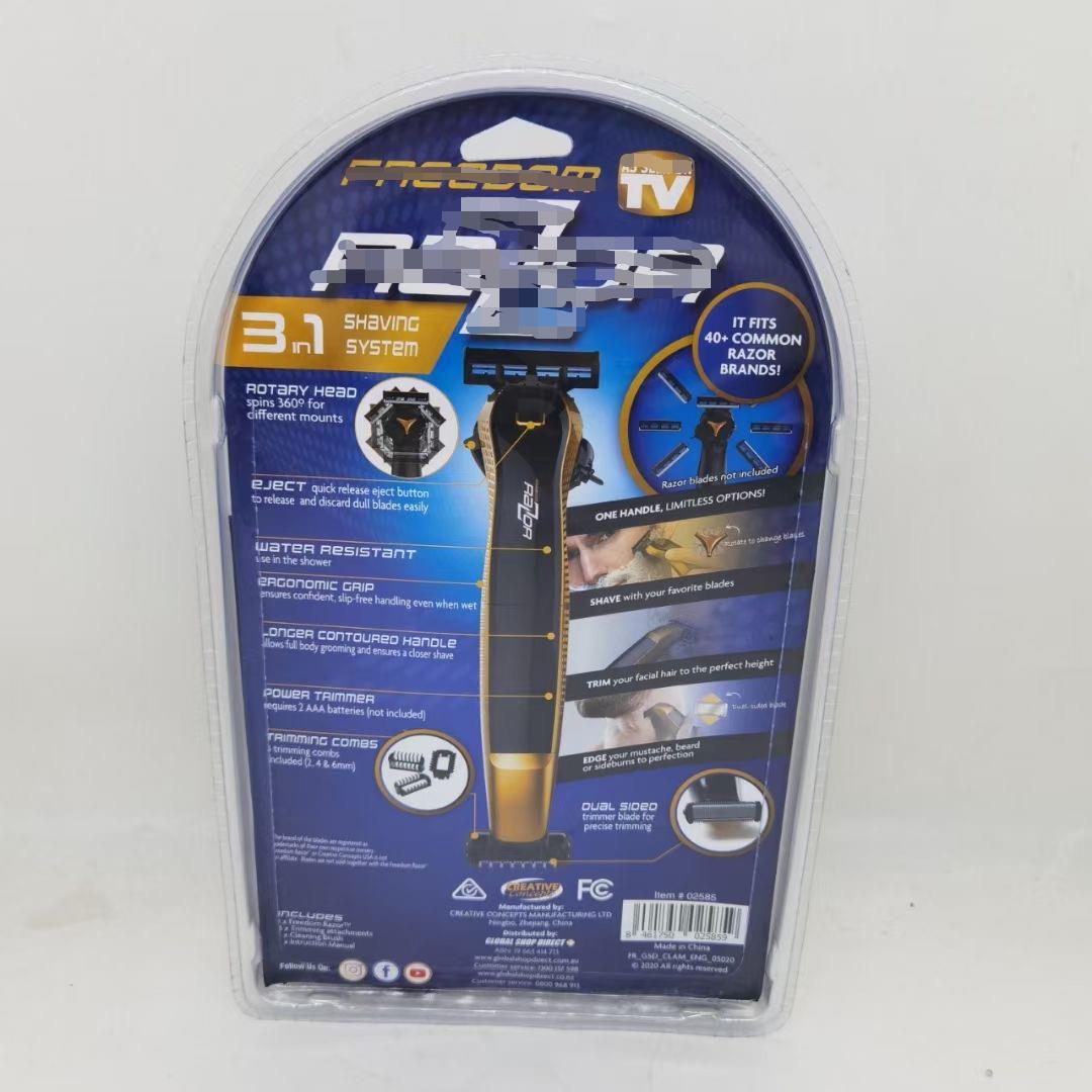 New portable electric shaver, body hair razor, rotating hair clipper, hair clipper Freedom razor details Picture