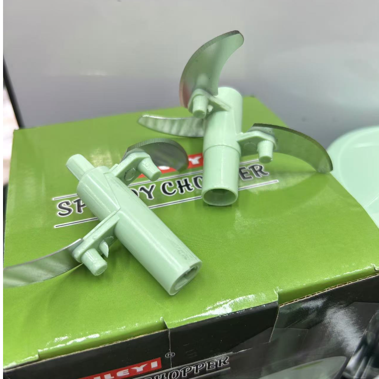 Large hand-cranked hand-pulled vegetable cutter, shredder, double-blade five-leaf shredder, blender details Picture