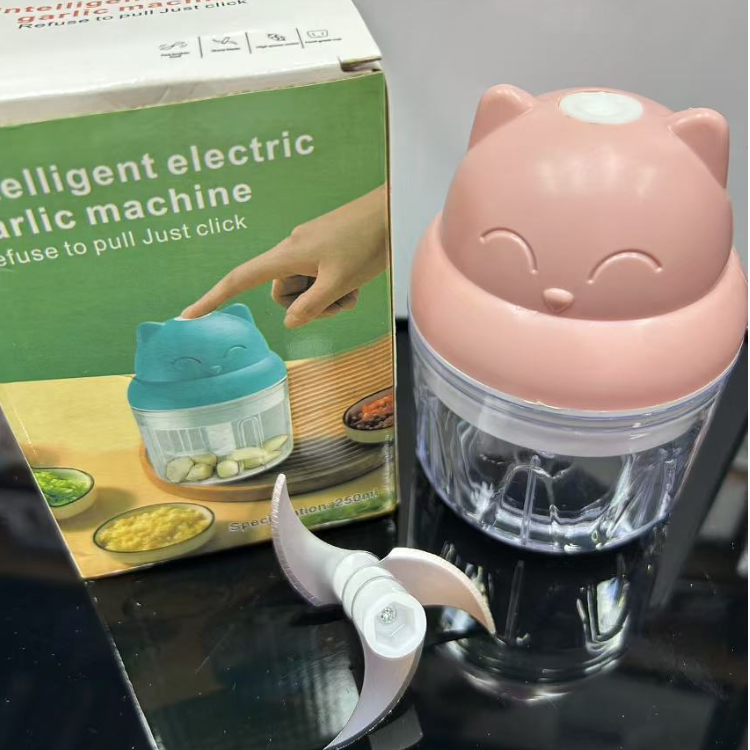 Wireless automatic electric food processor, garlic puree machine, Italian ice cream machine, garlic puree machine, salad machine, vegetable cutter details Picture