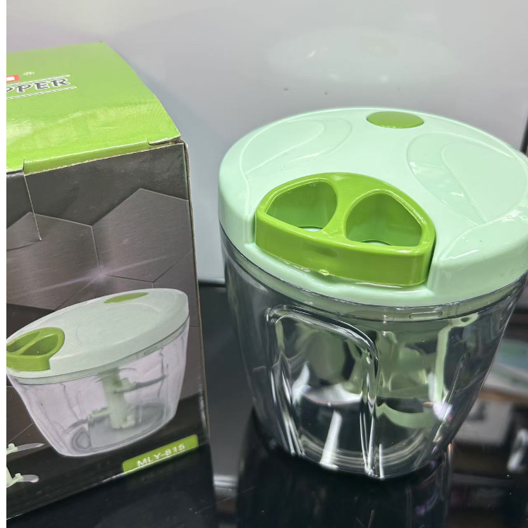 Large hand-cranked hand-pulled vegetable cutter, shredder, double-blade five-leaf shredder, blender Item Picture
