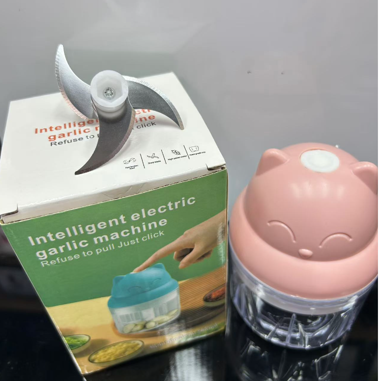 Wireless automatic electric food processor, garlic puree machine, Italian ice cream machine, garlic puree machine, salad machine, vegetable cutter