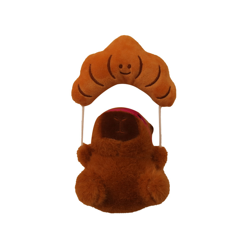 Parachute Capibala plush doll Creative keychain pendant doll small gift Cute pet animal toy Application Scenario