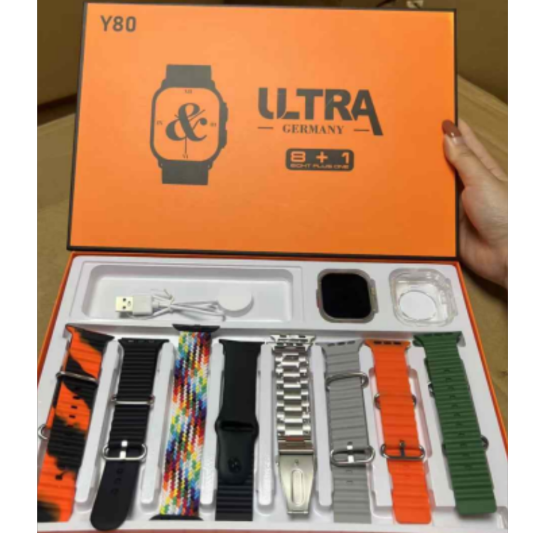 Y80 Monochrome packaging multi-wristband combination watch set Specification image