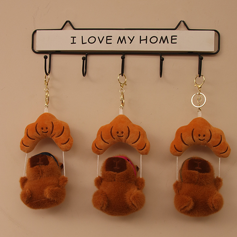 Parachute Capibala plush doll Creative keychain pendant doll small gift Cute pet animal toy Item Picture