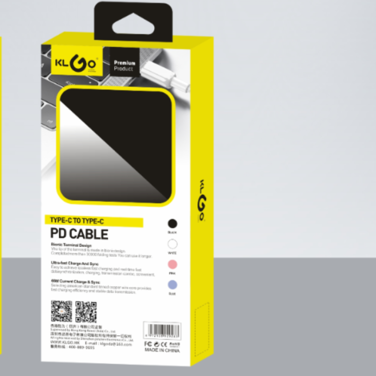 Cool for KLGO S-125 PD/66W TYPE-C TO TYPE-C Fast Charging Data Cable Specification image