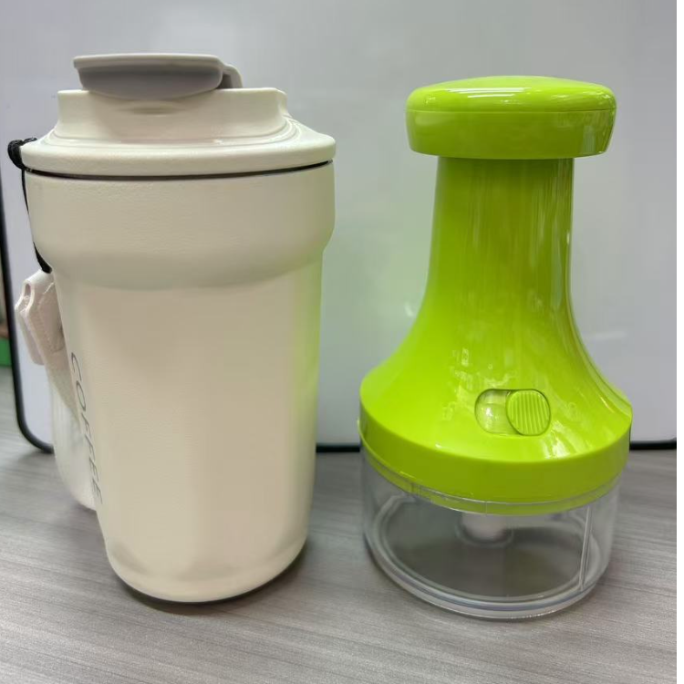 Small manual garlic grinder, fruit and vegetable chopper, minced garlic, minced garlic, chopped chili, scallion sections, chili slices, minced and mixed Specification image