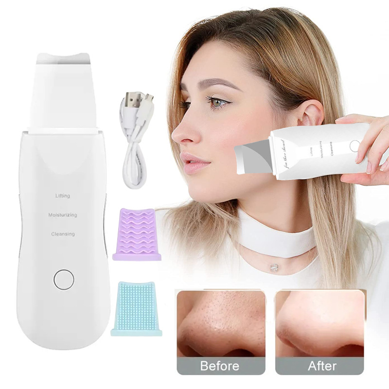 Ultrasonic blackhead remover, pore cleaning, facial skin peeling machine, acne removal, dead skin removal, beauty blackhead device, outpurer details Picture
