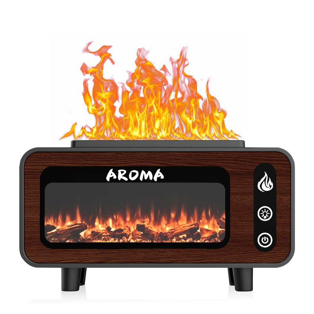 LA-0646 Best-selling retro fireplace flame aroma diffuser, gift aroma diffuser, Small creative desktop aroma diffuser Item Picture